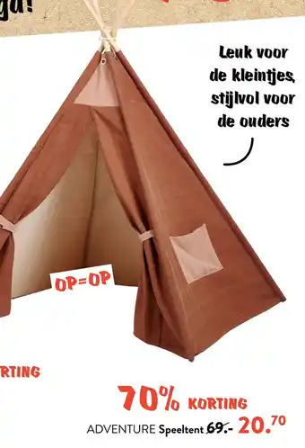 Casa ADVENTURE Speeltent aanbieding