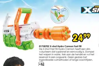 ToyChamp 01758702 X-shot Hydro Cannon Fast Fill aanbieding