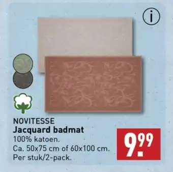 ALDI NOVITESSE Jacquard badmat aanbieding