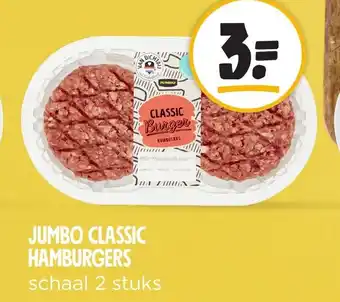 Jumbo CLASSIC HAMBURGERS aanbieding