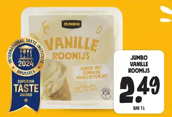 Jumbo VANILLE ROOMIJS aanbieding