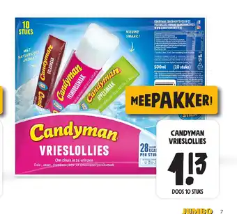 Jumbo CANDYMAN VRIESLOLLIES aanbieding