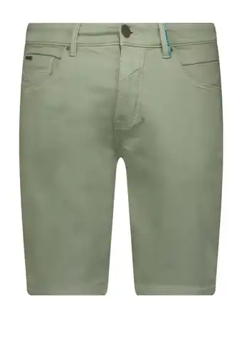 Wehkamp No Excess slim fit short groen aanbieding