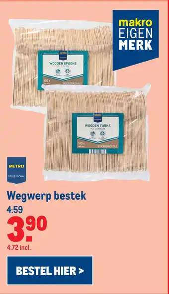 Makro Wegwerp bestek aanbieding