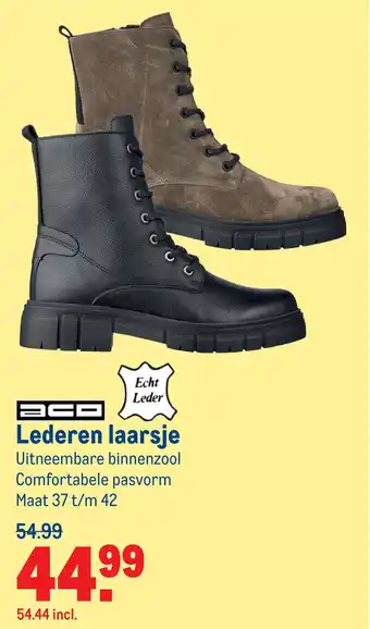 Makro Lederen laarsje aanbieding