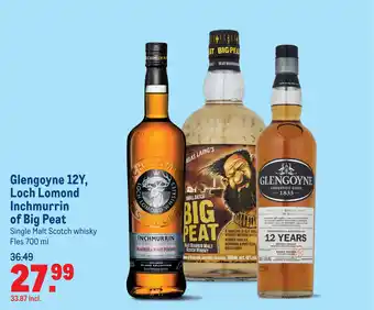 Makro Glengoyne 12Y, Loch Lomond Inchmurrin of Big Peat aanbieding