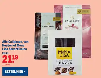 Makro Alle Callebaut, van Houten of Mona Lisa bakartikelen aanbieding