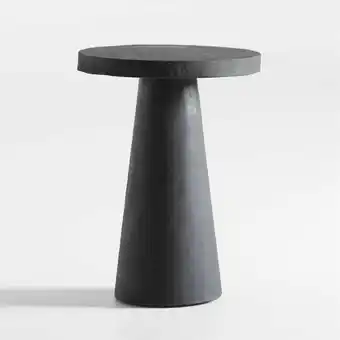 CB2 Willy Charcoal Pedestal Side Table by Leanne Ford aanbieding