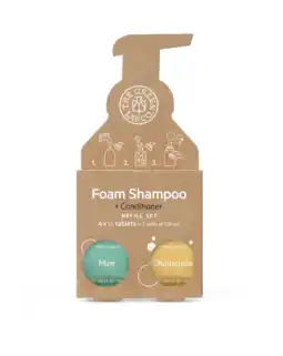 De Online Drogist The Green Lab Co. Navul Set Schuimende Shampoo Tabletten - Munt & Kamille aanbieding