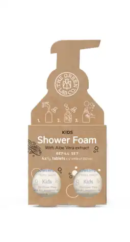 De Online Drogist The Green Lab Co. Navul set Doucheschuim Tabletten 4x - Kids aanbieding