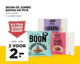 Jumbo Boon of jumbo bapao of pita aanbieding