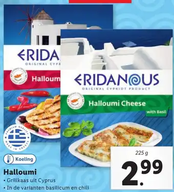 Lidl Halloumi 225g aanbieding