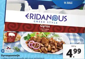 Lidl Gyrospannetje 500g aanbieding