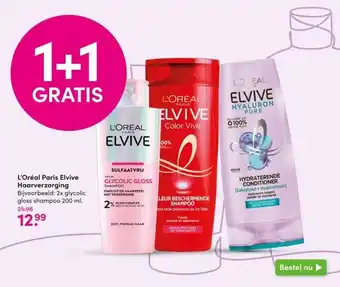 DA L'Oréal Paris Elvive Haarverzorging Bijvoorbeeld: 2x glycolic gloss shampoo 200 ml. 25.98 aanbieding