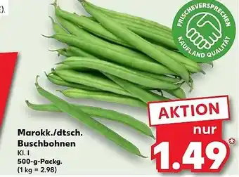 Kaufland DE Marokk./dtsch. Buschbohnen aanbieding