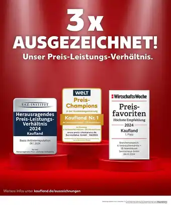 Kaufland DE 3x AUSGEZEICHNET! aanbieding