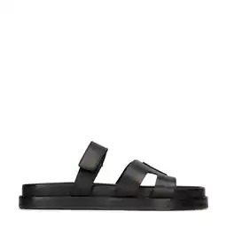 Wehkamp PS Poelman leren slippers zwart aanbieding