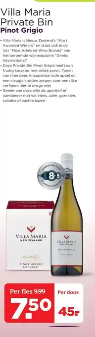 PLUS Villa Maria Private Bin Pinot Grigio aanbieding