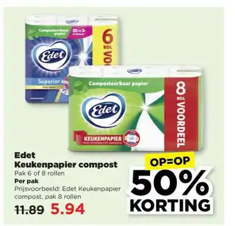 PLUS Edet Keukenpapier compost aanbieding