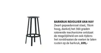 Nijhof Barkruk revolver van hay 76 cm aanbieding