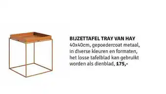 Nijhof Bijzettafel tray van hay 40x40 cm aanbieding