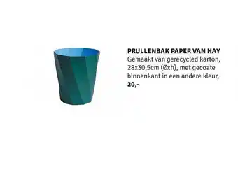 Nijhof Prullenbak paper van hay 28x30.5 cm aanbieding