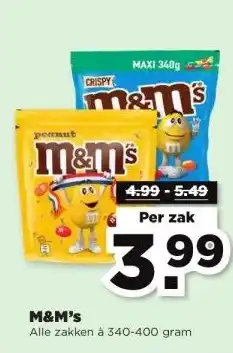 PLUS M&M's aanbieding