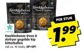 Boni Kwekkeboom Oven & Airfryer gegrilde kip bitterballen aanbieding