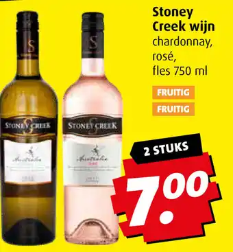 Boni Stoney Creek wijn chardonnay, rosé, 750 ml aanbieding