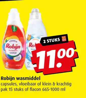 Boni Robijn wasmiddel aanbieding
