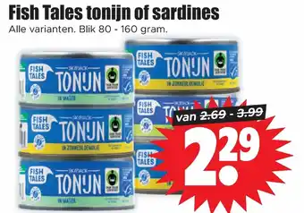 Dirk Fish Tales tonijn of sardines aanbieding