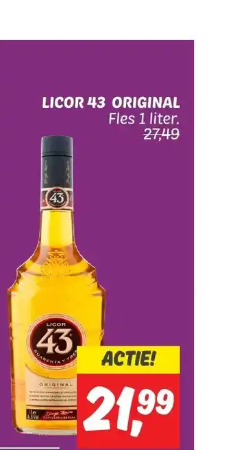 Dekamarkt LICOR 43 ORIGINAL 1 liter aanbieding