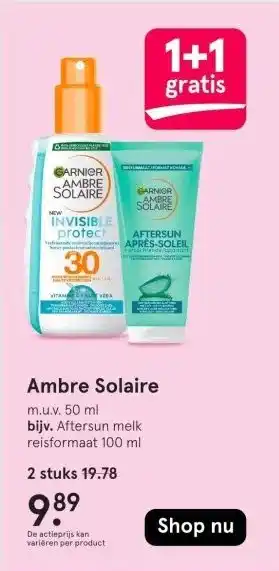 Etos Ambre Solaire aanbieding