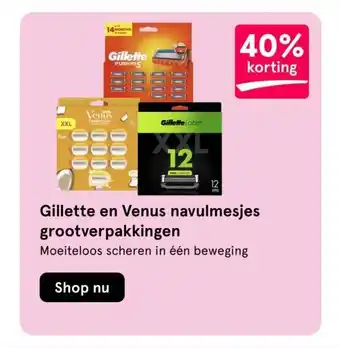 Etos Gillette en Venus navulmesjes grootverpakkingen aanbieding