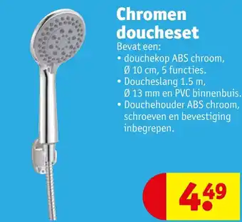 Kruidvat Chromen doucheset aanbieding