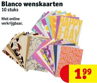 Kruidvat Blanco wenskaarten aanbieding