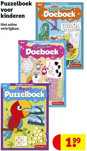 Kruidvat Puzzelbock voor kinderen aanbieding