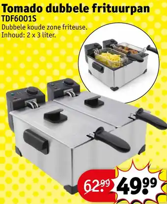 Kruidvat Tomado dubbele frituurpan TDF6001S aanbieding