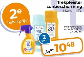 Trekpleister zonbescherming aanbieding