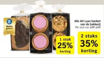 Albert Heijn Alle AH Luxe banket van de bakkerij aanbieding