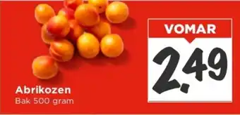 Vomar Voordeelmarkt Abrikozen 500 gram aanbieding