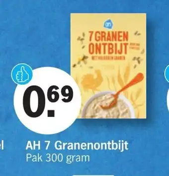 Albert Heijn AH 7 Granenontbijt 300 gram aanbieding