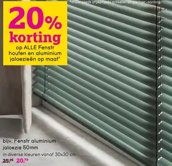 Leen Bakker Fenstr aluminium jaloezie 50mm aanbieding