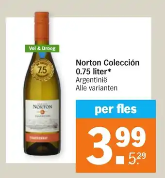 Albert Heijn Norton Coleccion 0,75 liter aanbieding