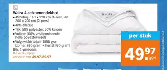 Albert Heijn Walra 4-Seizoenendekbed aanbieding