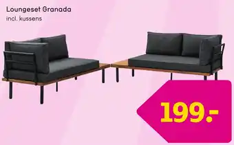 Leen Bakker Loungeset Granada aanbieding