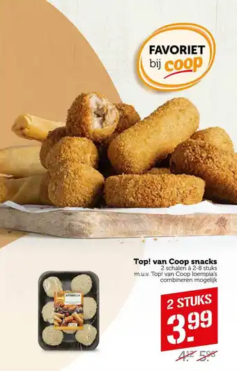 CoopCompact Top! Van Coop Snacks 2 stuks aanbieding