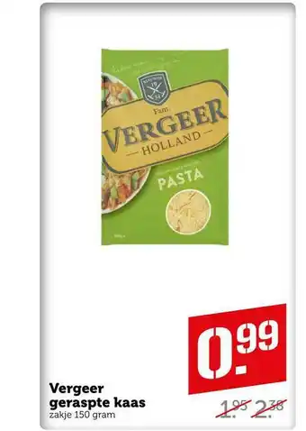 CoopCompact Vergeer Geraspte Kaas aanbieding