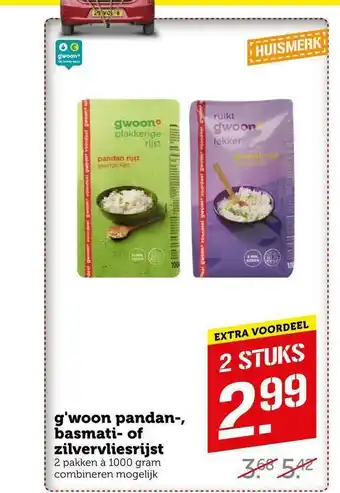 CoopCompact G'woon Pandan-, Basmati- Of Zilvervliesrijst aanbieding