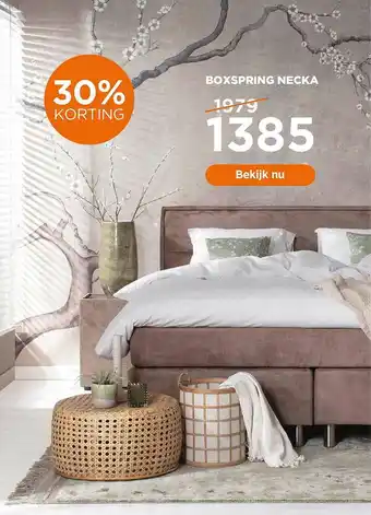 TotaalBED Boxspring Necka 30% Korting aanbieding